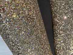Tessuto glitter colore platino per Artigianato