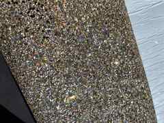 Tessuto glitter colore platino per Artigianato