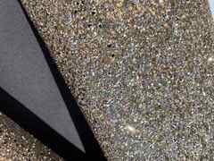 Tessuto glitter colore platino per Artigianato