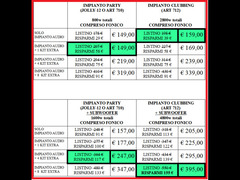 Noleggio impianti AUDIO E LUCI per matrimoni ed eventi - DJ - GRUPPI MUSICALI