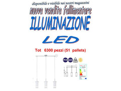 Stock  articoli illuminazione led 6300 pezzi