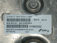 FIAT PUNTO EVO MARELLI MJD 8F2.G1 51892322 75HP BC0106768A HW00P