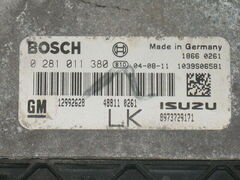 ECU OPEL ASTRA H Z17DTL BOSCH 0281011380 GM ISUZU 8973729171