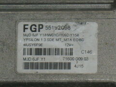 ECU LANCIA YPSILON Y 1.3 - 55192098 MJD6JF..Y1 HW01C 7160000903