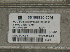 Ecu opel corsa 1.3 55198930cn mjd 6o3.s3 hw03a pronta vergine