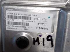 Ecu Fiat Panda 1.2 fpt 51986261 9GF.TE HW003 4E03 - P22 9GF