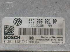 ECU VW VOLKSWAGEN PASSAT 1.9 TDI 0281012742 EDC16U34 03G906021DP