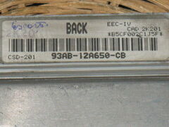 ECU FORD ESCORT 1.6 93Ab 12A650 Cb 93Ab12A650Cb BACK