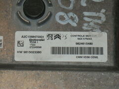 PEUGEOT 2008 ECU A2C156847001 DV56.1 9824615480 HW 9815023380