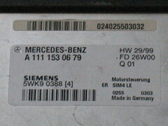 ECU MERCEDES W202 C200 A1111530679 SIM4 LE 5WK9 0388 (4)