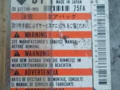 Airbag Centralita Suzuki Wagon R 3891075FA 627790000