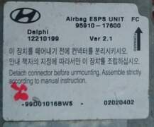 Centralina Airbag Hyundai Matrix DELPHI 12210199 9591017600