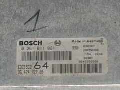 ECU PEUGEOT 307 2.0 HDI 0281011081 9647472780 EDC15C2