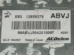 Ecu opel astra vectra zafira 12659379 ABVJ 12659379abvj E83