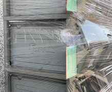 Scaffalatura usata per cassette a bocca di lupo