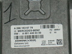 ECU MERCEDES A170 1.7 SIM266 5WK90942 A2661536779 A0014460340