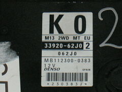 ECU SUZUKI SWIFT 1.3 33920-62J0 3392062J0 2 K0 MB1123000383
