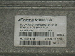 ECU CENTRALINA FIAT DOBLO 1.3 85HP 51805368 MJD 6F3.D1 HW03R