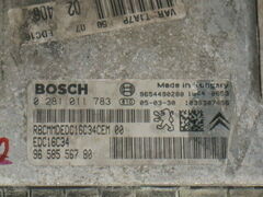 Ecu BOSCH PEUGEOT 206 1.4 0281011783 9658556780 9654409280