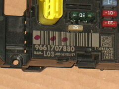 ECU FUSIBILI BSM Peugeot 1007 Citroen C3 9661707880, BSM L03-00
