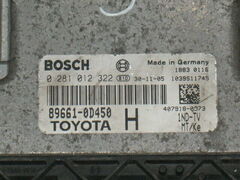 ECU TOYOTA YARIS 1.4 D4D 0281012322 DDE EDC16C10-9.3