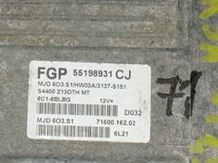 ECU OPEL CORSA D 13 55198931CJ MJD 6O3.S1 HW03A 3137-S151
