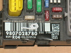 ECU BSM CITROEN PEUGEOT 9807028780 BSM-R04-01 00927143
