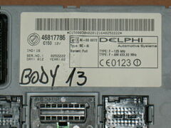 Body computer blocchetto chiave fiat doblo 1.4 , 1.6 46817786