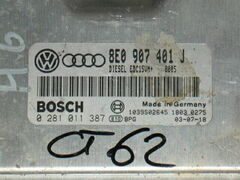 ECU AUDI A4 A6 2.5 D AUT KW132 - 180CV 0281011387 8E0907401J
