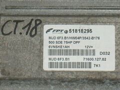 ECU CENTRALINA FIAT 500 1.3 51818295 MJD 6F3.B1 HW04P