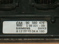 ECU OPEL ASTRA G ZAFIRA 1.8, 2.0 90560476 S9800109 8122215044