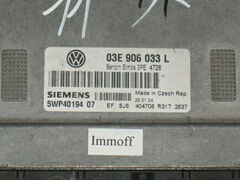 ECU VW POLO 03E906033L 5WP4019407 5WP4430107 SIMOS 3PE