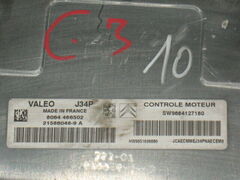 ECU CITROEN C2 C3 1.1 J34P SW 9664127180 HW 9651696680