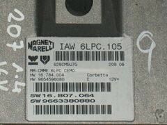ECU PEUGEOT 207 1.4 IAW 6LPC.105 16807064 9663380880