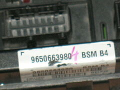 Ecu peugeot sitroen bsm b4 9650663980 44511237 delphi