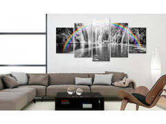 Quadro Arcobaleno Grigio Cm. 100x50 E 200x100 ARREDALACASA