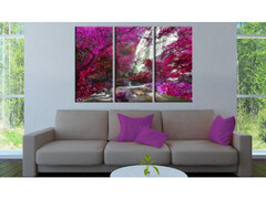 Quadro La Cascata Rosa Cm. 90x60 E 120x80 - ARREDALACASA