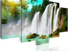 Quadro Cascata Impetuosa 100x50 E 200x100 ARREDALACASA