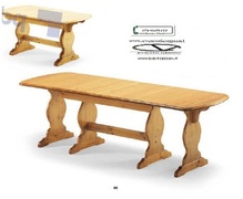 Tavolo allungabile in legno massello190/370 3 Sedie impagliate