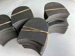 Tacchi in gomma tunit colore nero