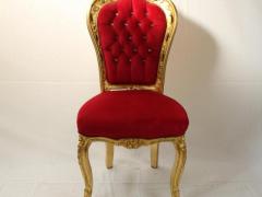 Sedia barocca stile barocco rossa azzurra blu verde