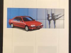 Depliant Peugeot 405 berlina 1990-91.
