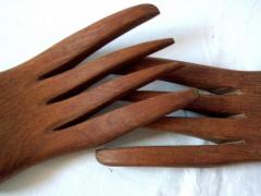 Posate in legno massello per insalate ecc.