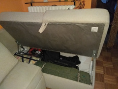 Divano angolare, letto, ikea con cassettoni