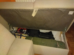 Divano angolare, letto, ikea con cassettoni