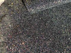 Pelle glitterata nera per Artigianato – GN2