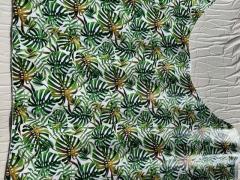 Pellame stampa floreale verde per Artigianato – FA9