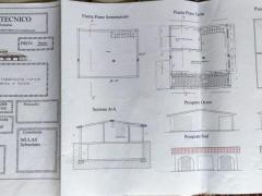 terreno con casa in costruzione