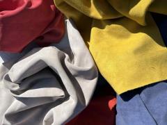 Scampoli pelle scamosciata da pelletteria