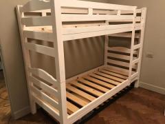 Letto CASTELLO finitura pino grezzo
